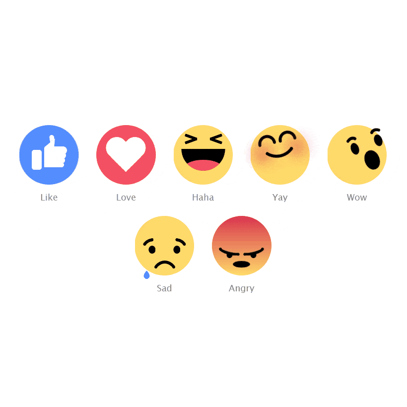 Facebook react animations
