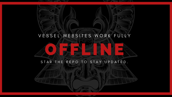 Vessel websites work fully offline